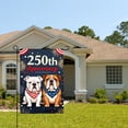 thumbnail image 2 of Amhnf 250th Anniversary Bulldogs Patriotic Garden Flag For Home Outdoor Garden Yard Decor 12x18 inch, 2 of 4