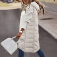 thumbnail image 2 of Vedolay Parka Jacket Women Long Sleeve Crochet Knit Draped Open Cardigan Coat 2023 Beige,XL, 2 of 5