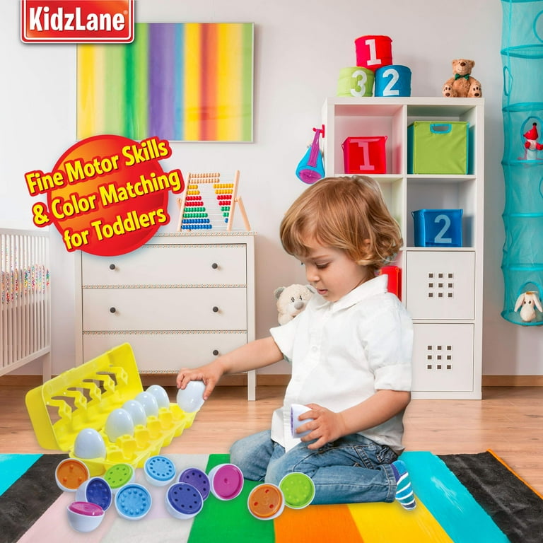 Kidzlane Count and Match Egg Set Fun Educational Toys for Young Kids with Play Shapes and Sorting Skills Walmart