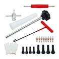 thumbnail image 1 of Genérico Kit de herramientas de válvula de neumático de cambio rápido Herramienta de gancho Válvula de extracción de vástago de válvula Extractor , 23 piezas, 1 of 8