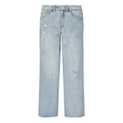 Levi Strauss Signature Little and Big Girls Wide Leg Jeans, Sizes 5-18