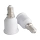 thumbnail image 2 of Adaptador de luz 2x E14 a E27, portalámparas, accesorios para luminarias, convertidor de portalámparas compacto y fácil de instalar, 2 of 8
