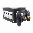 thumbnail image 1 of Nintendo - Gamecube Console with Power/AV Cables and Controller - Black (Refurbished), 1 of 4