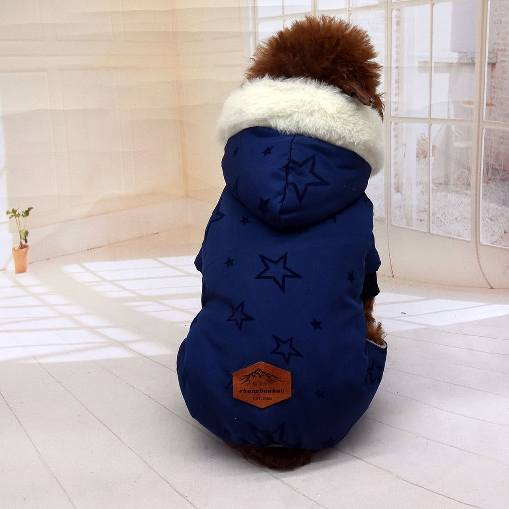 Plush Blue Pet Dog Robe