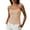 Beige, variant on Women’s Tank Top Built In Bra Seamless Shaping Camisole Tank with Bust Support Comfort Padded Summer Outfits