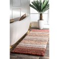thumbnail image 2 of nuLOOM Classie Hand Tufted Shag Runner Rug, 2 ft 6 in x 8 ft, Red Multi, 2 of 5