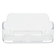thumbnail image 6 of Horizontal Business Card Holder, Holds 50 Cards, 3.88 X 1.38 X 1.81, Plastic, Clear, 6 of 6