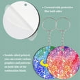 thumbnail image 3 of 120 Pieces Round Sublimation Keychain Blanks Double Side Heat Transfer MDF Key Rings Blank Board Chain, 3 of 7