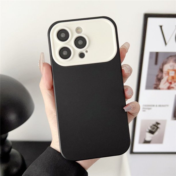 Funda de silicona para teléfono móvil iPhone, carcasa protectora de Cámara 2 en 1 a prueba de golpes para iPhone 14 Plus 13 12 11 Pro Max X XR XS Fivean unisex