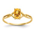 thumbnail image 1 of 14k Yellow Gold Citrine Birthstone Ring November, 1 of 6