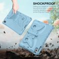 thumbnail image 6 of Dteck for iPad 10th Generation Case with Kickstand Butterfly Wings, Rugged Butterfly Kids iPad 10.9 Case Cover w/ Shoulder Strap for iPad 10th Gen 10.9-inch 2022,Light Blue, 6 of 6