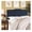 Navy, variant on Annabel Tufted Button Linen Fabric Upholstered Queen Headboard in Beige