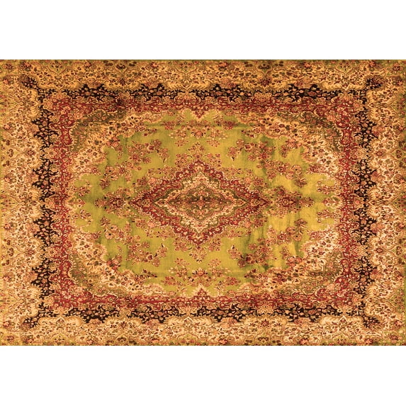 Ahgly Company Indoor Rectangle Persian Orange Traditional Area Rugs, 8' x 12'