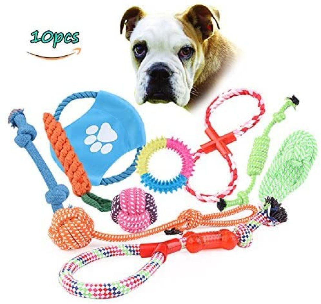 Cotton Knot Rope Bone Teeth Training Funny Interactive Puppy Dog Pet Chew Toys 