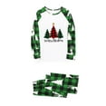 thumbnail image 3 of Penkiiy Family Christmas Pjs Matching Sets Parent-child Warm Christmas Set Printed Home Wear Pajamas Two-piece Set Green-B Christmas Pajamas, 3 of 6