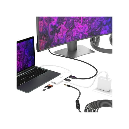 j5create - USB-C Multi-Port Hub with Power Delivery - White