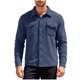 thumbnail image 2 of Ceisia Warm Fleece Mens Loose Fit Solid Color Button Down Shirt Jacket Gifts, 2 of 5