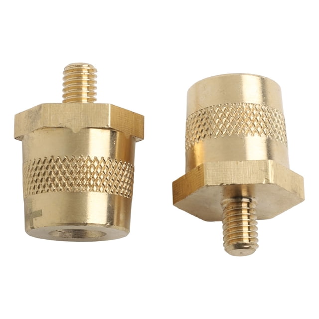 Battery Pole Terminals Brass Battery Pole Adapter Positive Negative M6 Male M8 Female Automobile Battery Variable Diameter Head