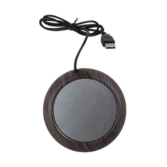 Wovilon 5W Compact Popular Mug Heater Usb Heating Cup Mat Base Metal Cup Thermostatic Milk Tea Coffee Mug Electric Fast Heating Pad Warm Cup Mat Gift Temperature Cup Coaster for Home Office Dorm Desk