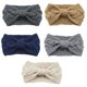 thumbnail image 1 of Diademas con botones, diademas elásticas anudadas cálidas de punto de invierno Gris oscuro+beige+gris medio+Tibeta, 1 of 1