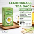 thumbnail image 3 of LeafLea 80 Premium Lemongrass Tea Bags, Natural Herbal Lemongrass Tea Leaves, Light & Soothing Taste, Caffeine-Free, Sugar-Free, 3 of 18