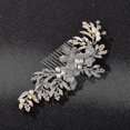 thumbnail image 4 of 26-27 Handmade Wedding Hair Comb Clip Rhinestone Bridal Hair Comb Piece, Gold Hair Accessories For Brides Wedding, 4 of 5