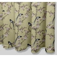 thumbnail image 6 of S4Sassy Beige Blossom & Paradise Whydah Bird Decorative Waterproof Printed Shower Curtain Roller Hooks Drapes-60 x 70 Inch, 6 of 6