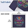 thumbnail image 7 of Coolnut Mardi Gras Cloth Napkins Set of 1, Oversized Washable Reusable Polyester Dinner Table Napkins for Family, Restaurant, Party Decor, 20 x 20 Inch, 7 of 7