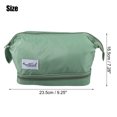 thumbnail image 4 of Unique Bargains Floral Makeup Bag Zipper Flower Cosmetic Pouch Green, 4 of 7