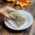 thumbnail image 4 of Spring Floral Daisy Kitchen Towel Dish Cloths Set of 2, Microfiber Soft Kitchen Hand Towels, Leaves Linen Printed Absorbent Quick Drying Dishcloths 18 x 28 Inches, 4 of 8