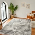 thumbnail image 4 of Rug Branch Domus Abstract Indoor Area Rug, Cream Black - 5'x7', 4 of 8