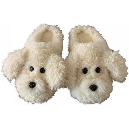 

CoCopeanut Cute Puppy Cotton Slippers Winter Indoor Outdoor Slippers for Women