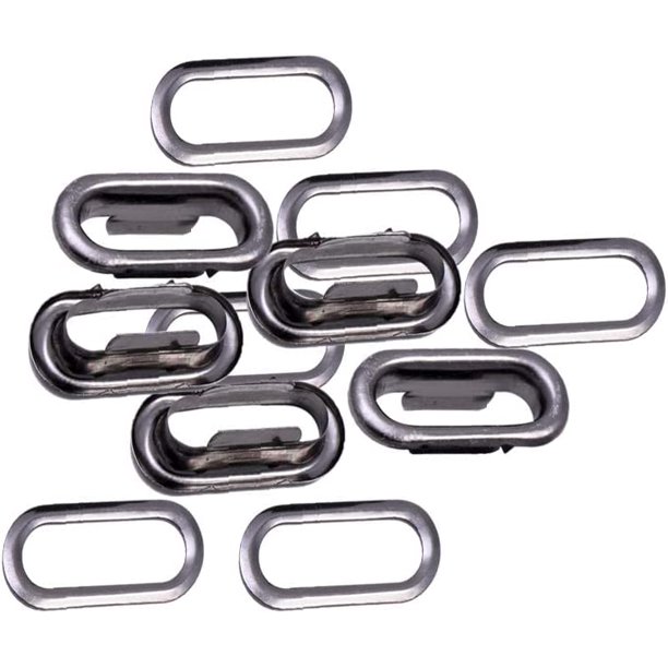 Trimming Shop Oval Eyelets with Washers Brass RustProof Durable Grommets for DIY Projects