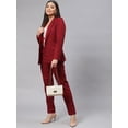 thumbnail image 3 of Tweed Pantsuit - Wine Red, 3 of 6