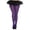 Black/Purple, variant on Women's Plus size wide striped tights 7419Q-BLACK-RED