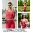 thumbnail image 3 of Nirlon U Tank Top Sports Bra - Nirlux Womens Tops & Sports Bras for Women - Light Cups, Scoop Neck Workout Tops for Women (Magenta, 10), 3 of 6