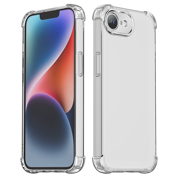 Dteck for iPhone 17e / iPhone 16e Case, Shockproof Crystal Clear Cover TPU Protective Back Phone Case for iPhone 16e/17e,Clear