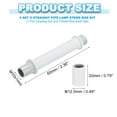 thumbnail image 2 of Unique Bargains Straight Pipe Lamp Stems Rod Kit, M10 39mm L Rod with Nut, White 4Set, 2 of 6