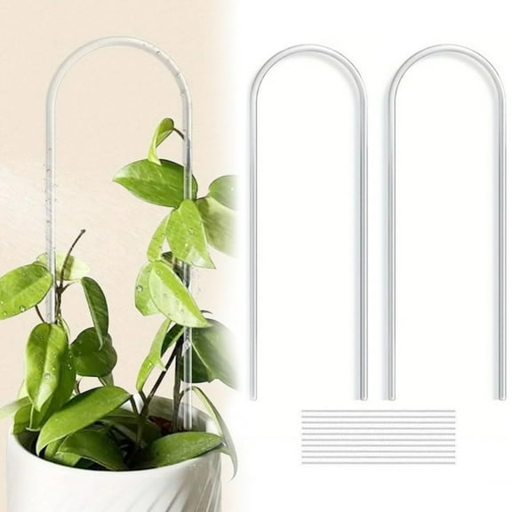 Clearance!Acrylic Plant Climbing Frame U Shaped For Indoor Vines Flowers Monstera Wisteria Hoya Support Transparent Gardening Supplies