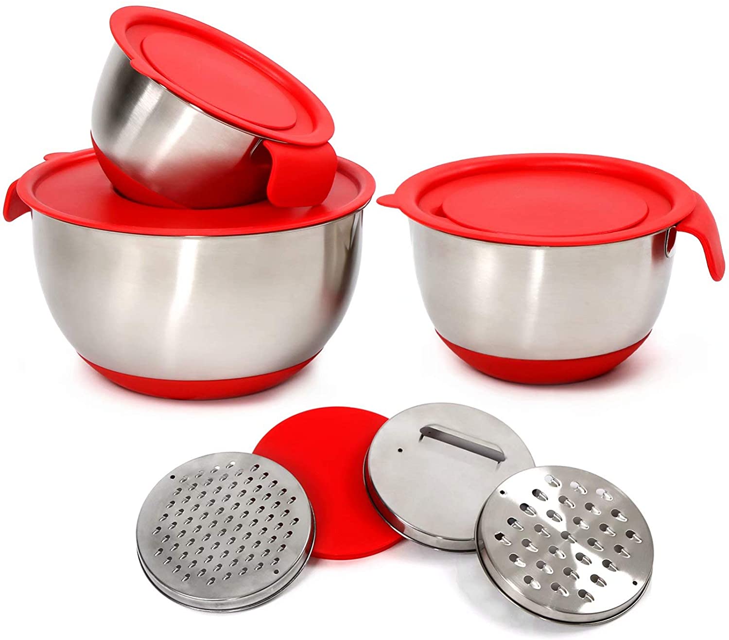 Stainless steel mixing bowls with non skid bottoms lessonspikol
