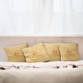 thumbnail image 3 of Ambesonne Retro Throw Pillow Cover 4 Pack, Retro Savannah Wild Giraffes, 20", Orange Cream, 3 of 6