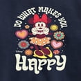 thumbnail image 3 of Disney - Mickey & Friends - Minnie Mouse - Do What Makes You Happy - Toddler And Youth Crewneck Fleece Sweatshirt, 3 of 5