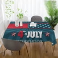 thumbnail image 6 of Coolnut Independence Day Rectangle Tablecloth Spill-Proof Polyester Table Cloth Table Cover for Kitchen Dining Picnic Holiday Party Decoration,60"x90", 6 of 7