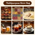 thumbnail image 6 of 100 Pack Commercial Cold Brew Coffee Filters, 20" x 20" Cold Brew Bags with Drawstring for Commercial Cold Brew Coffee Makers and 5 Gallon Buckets, Brew Up to 5 lbs Coffee, 6 of 7