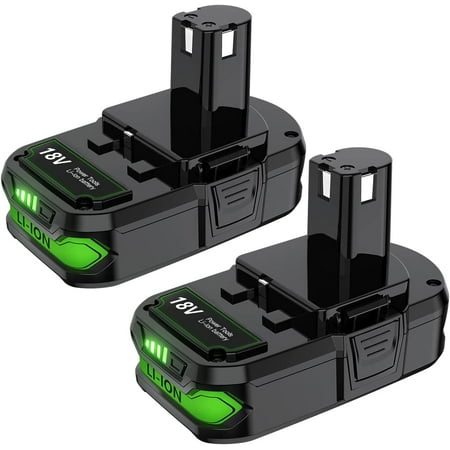 

Upgraded 3800mAh P102 Replacement Battery Compatible with Ryobi 18V Battery Ryobi ONE+P108 P102 P103 P104 P105 P107 P109 P122 Cordless Power Tools Battery with LED Indicator 2Packs