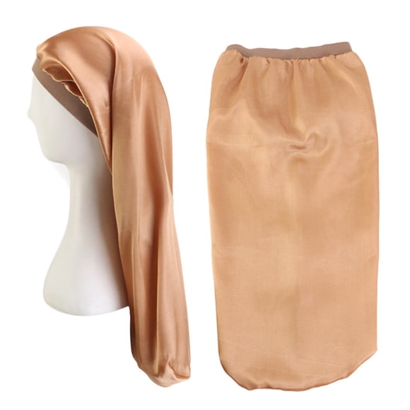 Women Fashion Wide Band Elastic Hat Baggy Protect Silk Sleep Cap