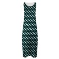 thumbnail image 4 of Cagogo Women's Plus Size Polka Dots Flowy Swing Maxi Long Aline Sundresses Under $10 Summer Sleeveless Party Dresses Round Neck Elegant Black Dresses Clothes, 4 of 5