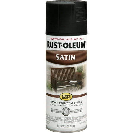 Rust-Oleum Stops Rust Satin Spray Paint (Best Paint For Metal Bulkhead)
