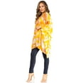thumbnail image 3 of Sakkas Adalwin Second TieDye Desert Sun Circle Ponch Tunic Top Blouse W/Embroidery - 40-Yellow - One Size, 3 of 5