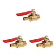 thumbnail image 4 of mmirethe Various Type Ball Valve Threaded Brass Ball Valve 2 interface 12mm 8mm Red 3Set, 4 of 6